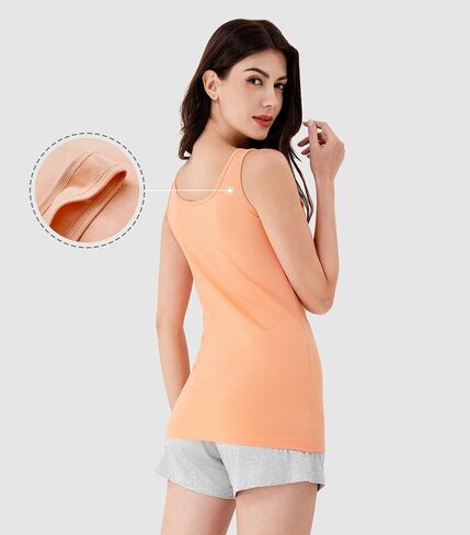 DAVID ARCHY Seamless Tops for Women Combed Cotton Stretch Camisoles for Women 3 Pack in Saudi Arabia
