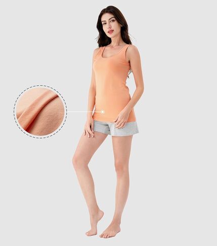 DAVID ARCHY Seamless Tops for Women Combed Cotton Stretch Camisoles for Women 3 Pack in Saudi Arabia