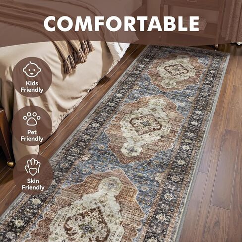Olive Green 8x10 Area Rugs for Living Room Bedroom Rug Washable Vintage Neutral Farmhouse Rug Carpet Dining Room Rugs Office Retro Oriental Easy Clean Non Slip Large in Saudi Arabia