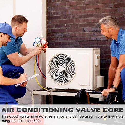 PATIKIL Air Conditioning Valve Core with Seal, 50 Pcs Refrigeration Service Valve Stem Cores for HVAC AC System Accessories in Saudi Arabia