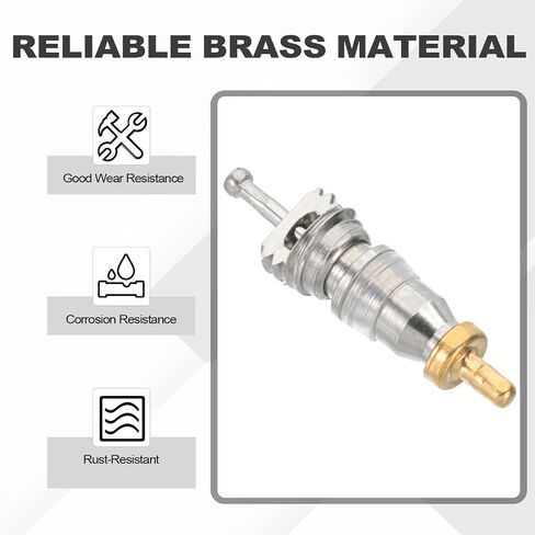 PATIKIL Air Conditioning Valve Core with Seal, 50 Pcs Refrigeration Service Valve Stem Cores for HVAC AC System Accessories in Saudi Arabia