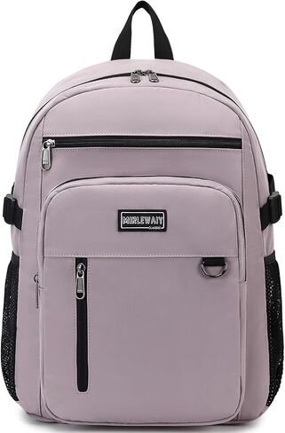 Lohol Lightweight Backpack for Teen Girls, Durable Bookbag with 7 Pockets for School Travel （Purple in Saudi Arabia