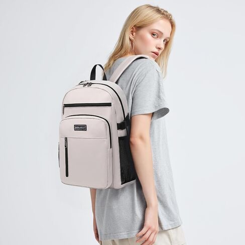 Lohol Lightweight Backpack for Teen Girls, Durable Bookbag with 7 Pockets for School Travel （Purple in Saudi Arabia
