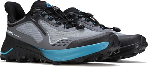 HUMTTO Men's Hiking Sneakers Quick Lace Lightweight Trail Running Shoes Breathable Outdoor Walking Shoes in Kuwait