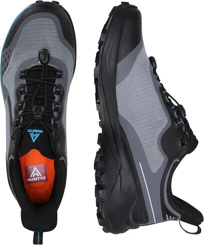 HUMTTO Men's Hiking Sneakers Quick Lace Lightweight Trail Running Shoes Breathable Outdoor Walking Shoes in Kuwait