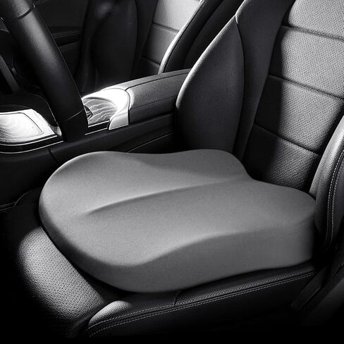 Car Seat Cushion for Adult, Car Booster Seat Pad for Short Drivers with Memory Foam, The Field of View by 3.9inch,Car Pillow for Driving Seat for Truck Office Chair Wheelchair (Black) in Saudi Arabia