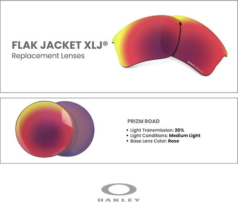 Oakley Original Flak Jacket XLJ OO9009 Replacement Lenses For Men For Women + BUNDLE with Designer iWear Care Kit in Kuwait