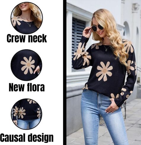Women's Crewneck Long Sleeve Sweatshirts Fashion Spring Pullover Sweater Top 2025 Winter Causal Trendy Outfits in Saudi Arabia