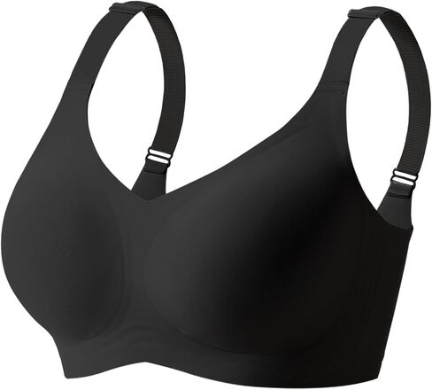 Wireless Bras for Women Full Coverage No Underwire Push Up Supportive Bra Comfortable Everyday T-Shirt Bra in Saudi Arabia