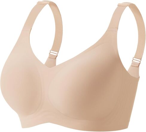 Wireless Bras for Women Full Coverage No Underwire Push Up Supportive Bra Comfortable Everyday T-Shirt Bra in Saudi Arabia
