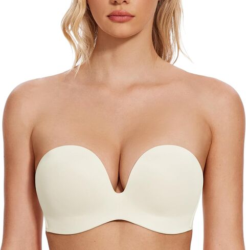 Wingslove Women's Strapless Full Figure Bra Wirefree Push Up Bras Multiway Contour Lift Up Red Carpet in Saudi Arabia