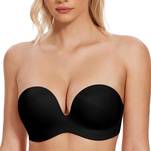 Wingslove Women's Strapless Full Figure Bra Wirefree Push Up Bras Multiway Contour Lift Up Red Carpet in Saudi Arabia