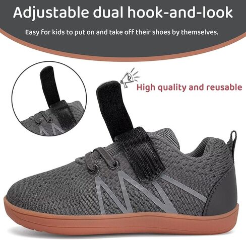 أحذية WateLves للأطفال الصغار واسعة حافي القدمين للأولاد والبنات أحذية رياضية بسيطة تسمح بالتهوية وخفيفة الوزن للمشي تناسب بشكل طبيعي نعل صفر in Kuwait