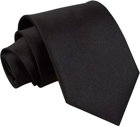 DQT Plain Satin Wedding Classic Tie و Pocket Square Square للرجال in Kuwait