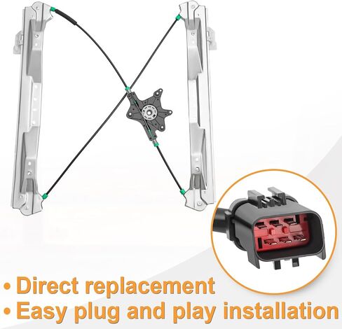 Front Driver Side Power Window Regulator with Motor Replacement for Dodge Grand Caravan, Chrysler Town & Country, Ram C/V 2008 2009 2010 2011 2012 2013 2014 2015 2016 2017 2018 2019, Left, 748-508 in Saudi Arabia