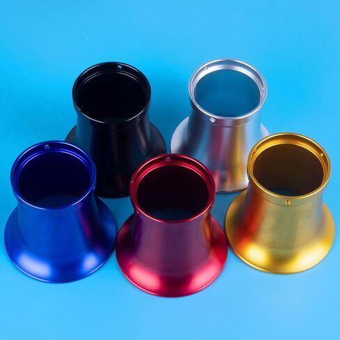 50 ملم كربورات هواء مرشح البوق مسار مسار القمر CNC سبيكة CNC مناسبة ل PE VM 21mm ، 24mm ، 26 مم ، 28 مم ، 30 مم ، لهوندا ياماها كاواساكي ATV الدراجة الترابية كوب كوب كوب من القرن. (أسود) in Saudi Arabia