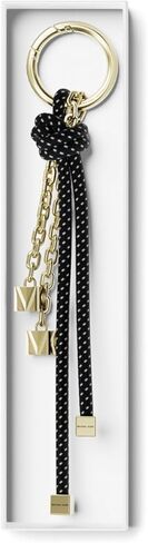 Michael Kors Speckled Cord Charm Key Chain, Black in Saudi Arabia