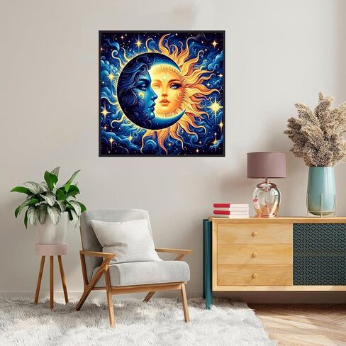 مجموعة الطلاء بالأرقام من Axquilon للبالغين المبتدئين - مجموعات الطلاء حسب الأرقام للبالغين على القماش، مجموعات الطلاء حسب الأرقام السهلة للبالغين - لوازم الرسم الزيتي للهدايا ديكور جدار المنزل 16 × 20 بوصة in Kuwait