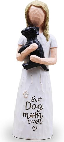 Dog Mom Gifts for Women, Dog Lovers Gifts for Women, Loss of Pet Sympathy Gift Dogs, Dogs Figurines, Golden Retriever Statue, Sculpted Hand-Painted Figurine (Brown) in Kuwait