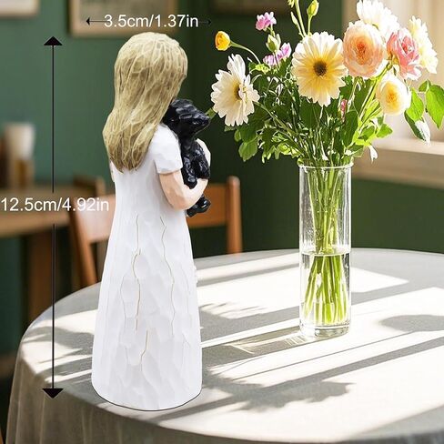 Dog Mom Gifts for Women, Dog Lovers Gifts for Women, Loss of Pet Sympathy Gift Dogs, Dogs Figurines, Golden Retriever Statue, Sculpted Hand-Painted Figurine (Brown) in Kuwait