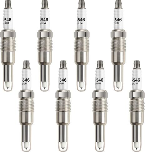 Iridium Spark Plugs 8 Pack SP515 SP546 Compatible with 2004 2005 2006 2007 2008 Ford F150 5.4 Expedition Explorer Mustang F250 F350 F450 & Lincoln Mark LT Navigator & Mercury Mountaineer V8 4.6L 5.4L in Saudi Arabia