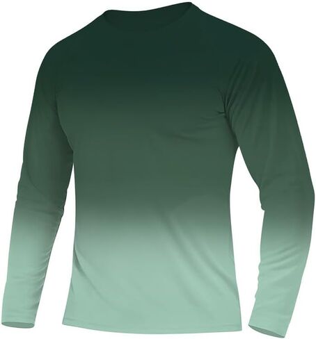 Rash Guard for Men UPF 50+ SPF Fishing Shirts Long Sleeve Swim Shirts Sun Protection Surfing Beach Outdoor QYY24024 in Kuwait