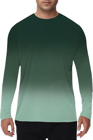 Rash Guard for Men UPF 50+ SPF Fishing Shirts Long Sleeve Swim Shirts Sun Protection Surfing Beach Outdoor QYY24024 in Kuwait