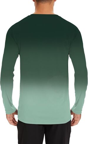 Rash Guard for Men UPF 50+ SPF Fishing Shirts Long Sleeve Swim Shirts Sun Protection Surfing Beach Outdoor QYY24024 in Kuwait