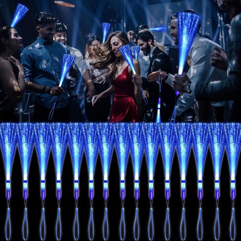 30 PCS Green Fiber Optic Wands Glow Fiber Wands Bulk LED Light Up Wands with 3 Flashing Modes LED Flashing Sticks for Halloween Christmas St. Patrick’s Day Easter Wedding Bridal Shower Birthday in Saudi Arabia