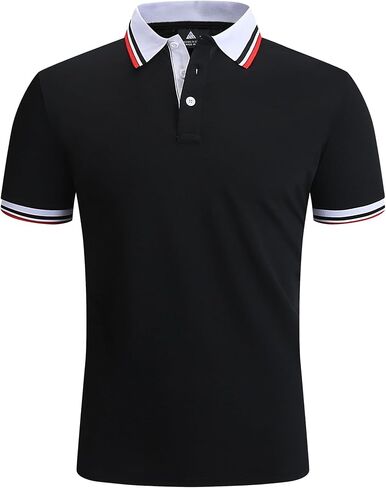 ZITY Mens Polo Shirts Casual Classic Short Sleeve Contrast Collar Polo T Shirts Moisture Wicking Golf Shirt in Saudi Arabia