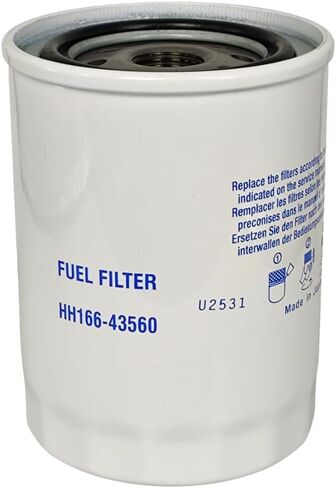 Fuel Filter 16631-43560 HH166-43560 for Kubota KX080-3T SVL75 SVL75-2 (SN 26157 & Below) SVL75-2C SVL75C SVL90 SVL90C M6800 M7580 M8200 M8540 M8560 M8580 M9000 M9540 M9580 M9960 in Kuwait