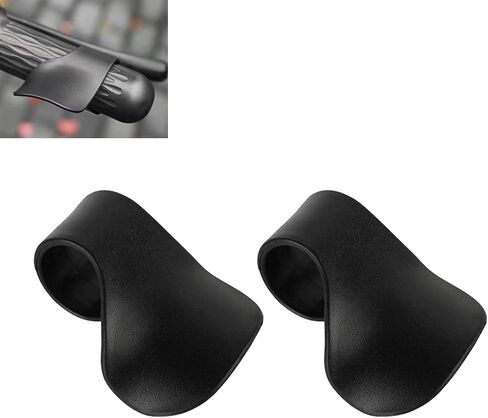 Throttle Mounted Motorcycle Cruise Assist, 2 PCS Cruise Assist Handle, Handlebar Oil Control Rocker Bracket Accelerator Assist, Universal for Most Motorcycles, Scooters (Carbon Fiber Black) in Saudi Arabia