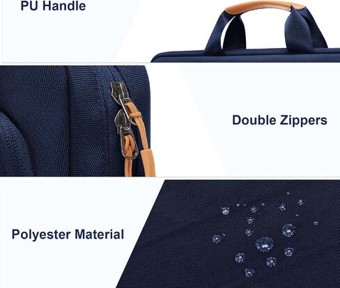 MOSISO Laptop Shoulder Messenger Bag, 15-15.6 inch Computer Bag Compatible with MacBook Pro 16 inch, HP, Dell, Lenovo, Asus Notebook, Briefcase with Front Rectangle & Horizontal Pockets & Belt, Black in Saudi Arabia
