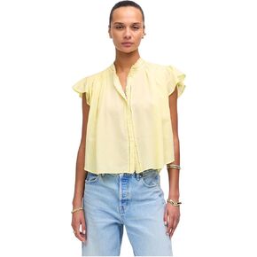 Madewell Women's Alana Top in Cotton Viscose Voile