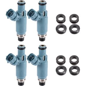 X AutoHaux 4PCS 195500-3920 16611-AA521 حقن الوقود لـ Subaru WRX 2.0L Turbo 5mt/at Sedan 2002-2005