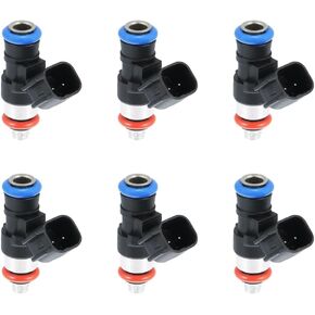 0280158091 6pcs حقن الوقود متوافقة مع 2007-2011 لـ: -ford Edge ، 2008-2012 for:-Ford Taurus ، 2007-2012 for: -lincoln MKZ ، 2009-2013 for:-Mazda 6،2007-2015 for:-Mazda Cx-