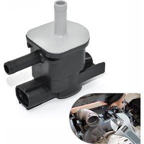 1 PC Car Vacuum Purge Valve Solenoid, Standard Replacement Purge Valve Solenoid, High Temperature Resistance OEM #136200-7010 90910-12276 Accessories, for Scion Mazda Lexus Pontiac (Black)