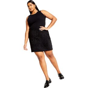 City Chic Women's Plus Size Skirt Fluffy