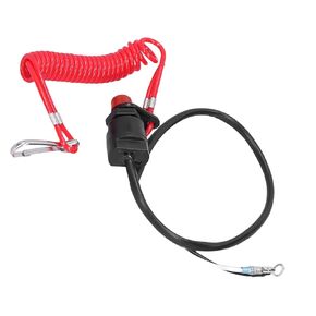 Boat Safety Kill Stop Switch, Outboard Engine Motor Kill Switch Tether, Boat Kill Switch Lanyard Replacement for Most Boat, Motorcycles, Scooters