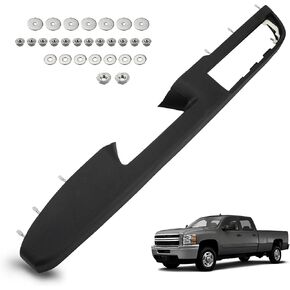 926-740 Front Left Driver Side Armrest Repair Compatible with Chevy Silverado Suburban Tahoe & GMC Sierra Yukon 2010-2014 - Includes Door Release Handle - Black, 28 Inches - OEM GM# 84127280 84127285