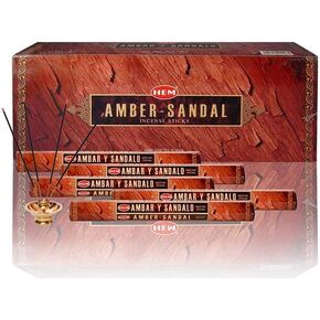 HEM Amber Sandal 100 Pisense Sticks (5 × 20 حزم عصا)