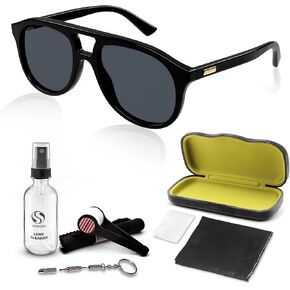 Gucci GG1320S Designer Aviator Shape Sunglasses: Aviator Frame Eyewear with Non-Polarized Lenses - Epitome of Luxury and Style