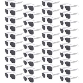 SUNOVELTIES 40 Pack Retro Style Sunglasses Bulk Classic Shades Wholesale Black White Eyewear Women/Men's Party Favors