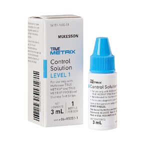 McKesson 06-R5051-1 True Metrix Pro Professional Monitoring Blood Glucose Meter, Control Level 1