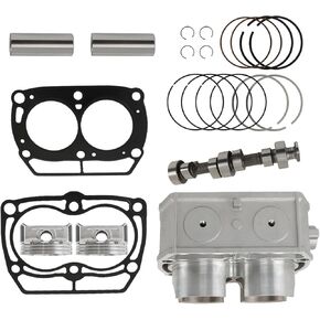 WFLNHB Cylinder Camshaft Piston Top End Gasket Kit Replacement for Polaris Ranger 800 XP Crew RZR 4 800 Sportsman 800 X2 800 2204393 5254357 5247360