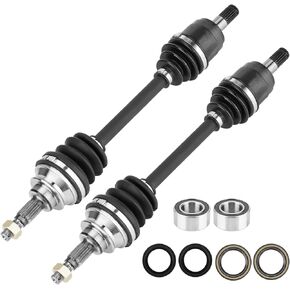 Front Left or Right CV Axle & Wheel Bearing Kit for Honda TRX 500/650/680 4x4 FourTrax Foreman/Rincon 2005 2006-2022, 2 CV Axles and 2 Wheel Bearings