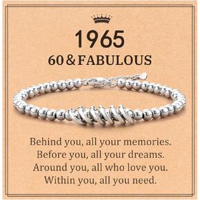 50th 60th Birthday Gifts for Women Her, Cool Gifts for 50 60 Year Old Women Who Have Everything Fifty Sixty Birthday Gifts for Women 1975 1965 with Message Card