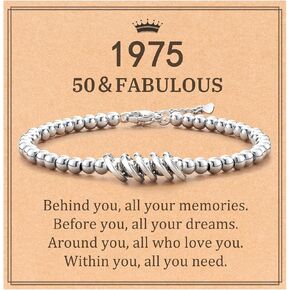 50th 60th Birthday Gifts for Women Her, Cool Gifts for 50 60 Year Old Women Who Have Everything Fifty Sixty Birthday Gifts for Women 1975 1965 with Message Card in Kuwait