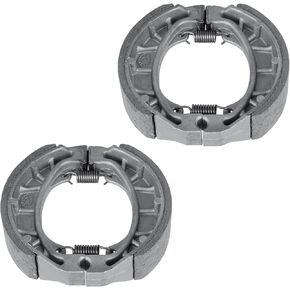 Brake Shoe Set Front & Rear - Fits for Honda QA50/ZB50/CT70/C70/XL100/CH125/CH150 (1970-2020) - Compatible with Cub, Elite, Aero & Drum Brake Models