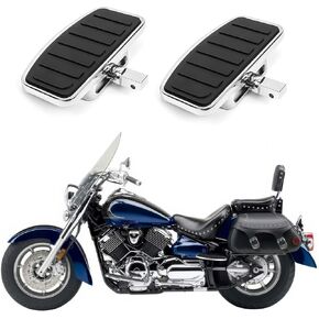 Adjustable Motorcycle Floorboards, Passenger Foot Pegs with Mount Bracket Kits for Yamaha VMAX XV125 XV250 XV400 XV535 XV750 XV1100/ Fit for Shadow 400 750C VT400C 750C